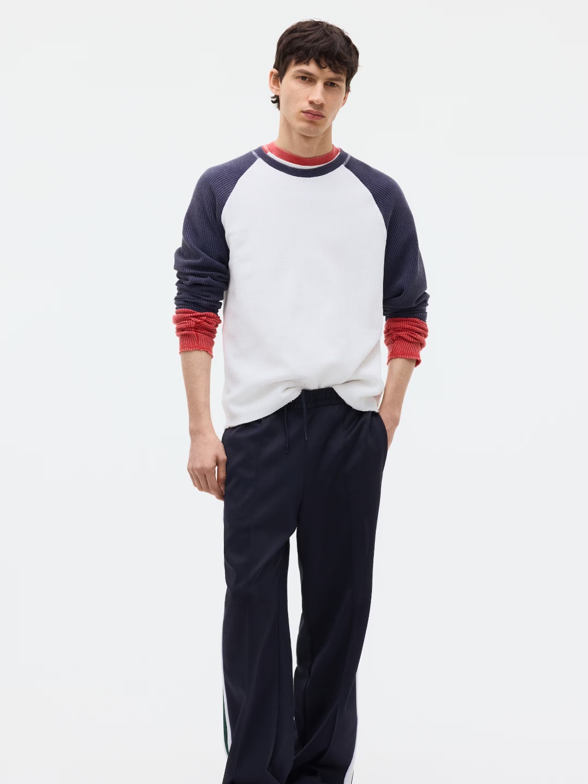 Slim Fit Waffled jersey top