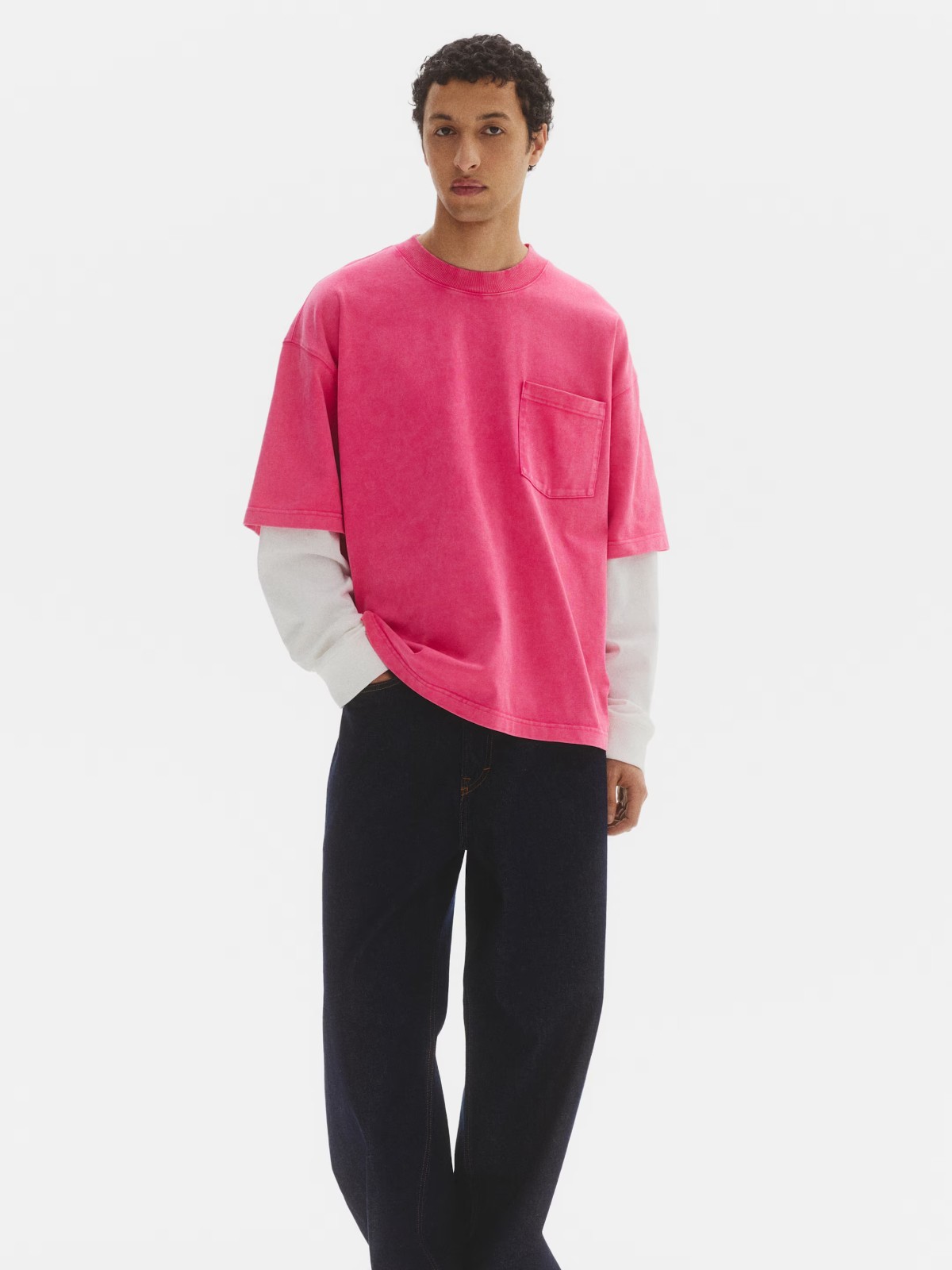 Oversized Fit Layered cotton top